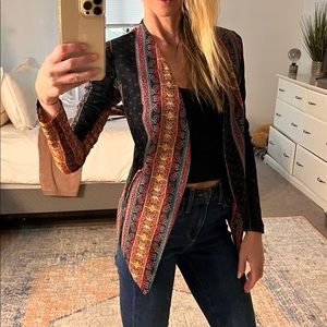 BCBGeneration Vibrant Printed Vintage Blazer